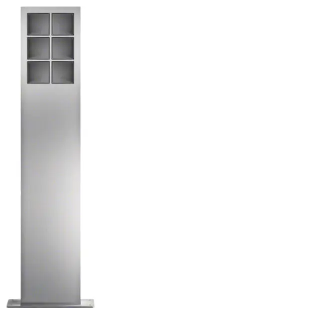 Hager REM406X modular Standsäulen 6/2 Edelstahl matt