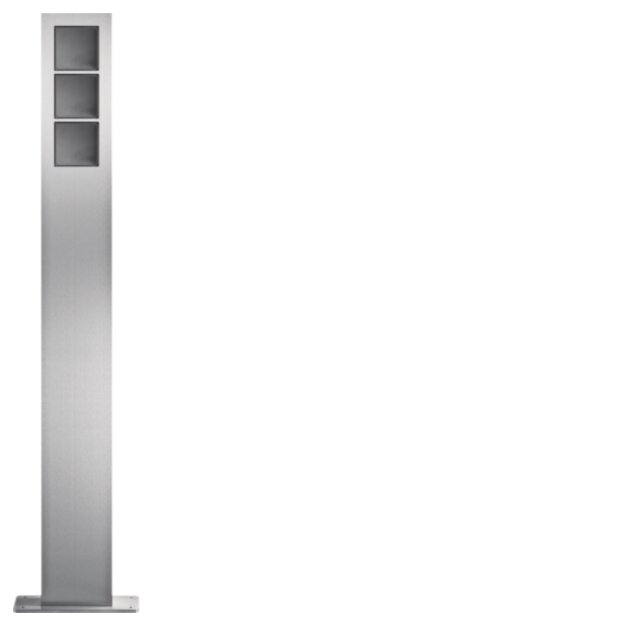 Hager REM403X modular Standsäulen 3/1 Edelstahl matt