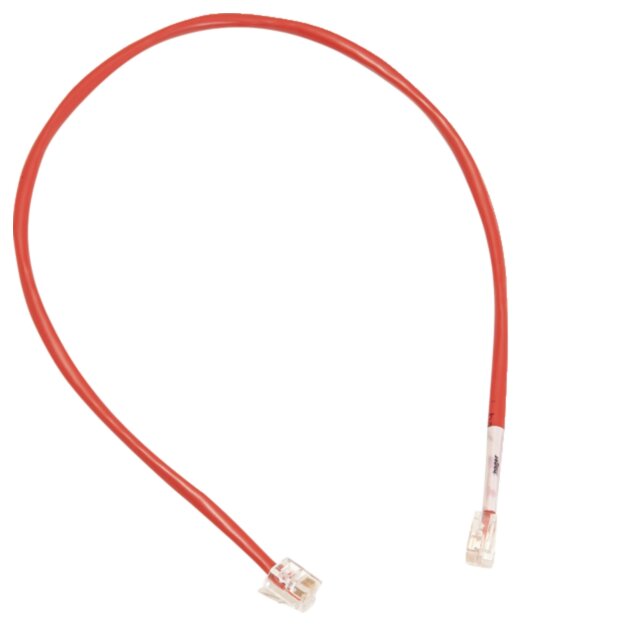 Hager ZZ12LMN025 Patch-Leitung RJ12 für LMN rot 250mm