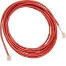 Hager ZZ12LMN500 Patch-Leitung RJ12 für LMN rot 5m
