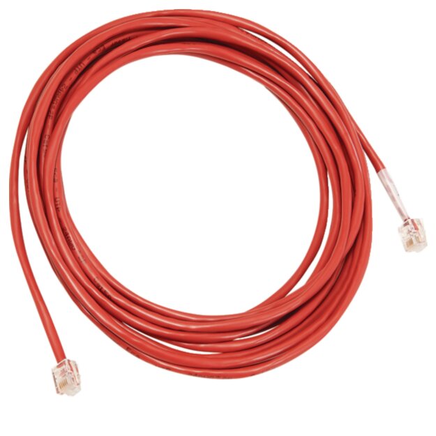 Hager ZZ12LMN999 Patch-Leitung RJ12 für LMN rot 10m