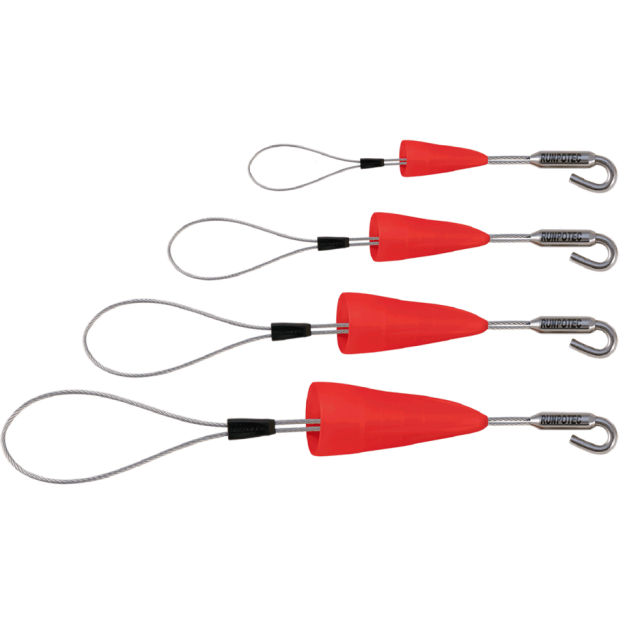 Runpotec 10159 Kabelziehschlaufe mit Haken - 4er Set