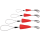 Runpotec 10159 Kabelziehschlaufe mit Haken - 4er Set