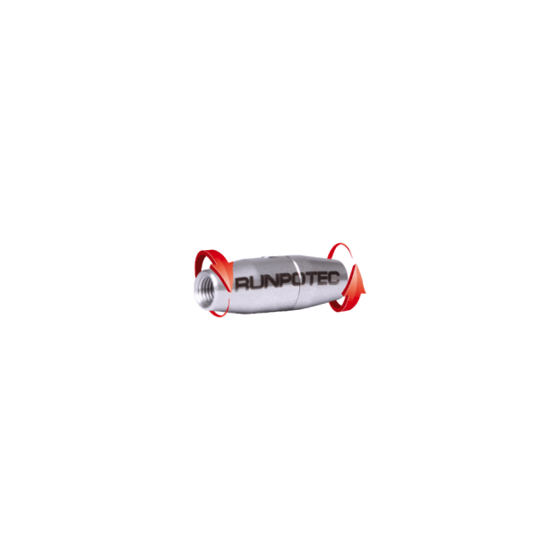 Runpotec 20251 Verbindungstück drehbar Ø 11mm RTG Ø6mm