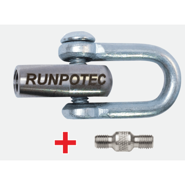 Runpotec 20383 Schäkel mit Gewinde RTG Ø 12 mm