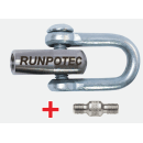 Runpotec 20383 Schäkel mit Gewinde RTG Ø 12 mm