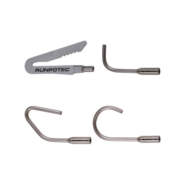 Runpotec 20614 Fanghaken-Set - 4 Stück /Edelstahl