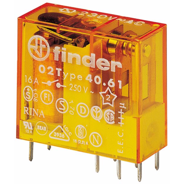 Finder Steck-/Printrelais 40.61.8.024.1000