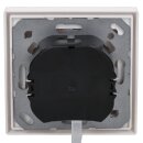 JUNG Serie LS Komplett-Set Schneeweiß Matt: 1730DD Drehdimmer Standard LED + LS1740WWM Abdeckung mit Drehknopf + LS981WWM Rahmen 1fach
