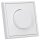 JUNG Serie LS Komplett-Set Schneeweiß Matt: 1730DD Drehdimmer Standard LED + LS1740WWM Abdeckung mit Drehknopf + LS981WWM Rahmen 1fach