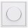 JUNG Serie LS Komplett-Set Schneeweiß Matt: 1730DD Drehdimmer Standard LED + LS1740WWM Abdeckung mit Drehknopf + LS981WWM Rahmen 1fach
