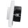 JUNG Serie LS Komplett-Set Schneeweiß Matt: 1730DD Drehdimmer Standard LED + LS1740WWM Abdeckung mit Drehknopf + LS981WWM Rahmen 1fach