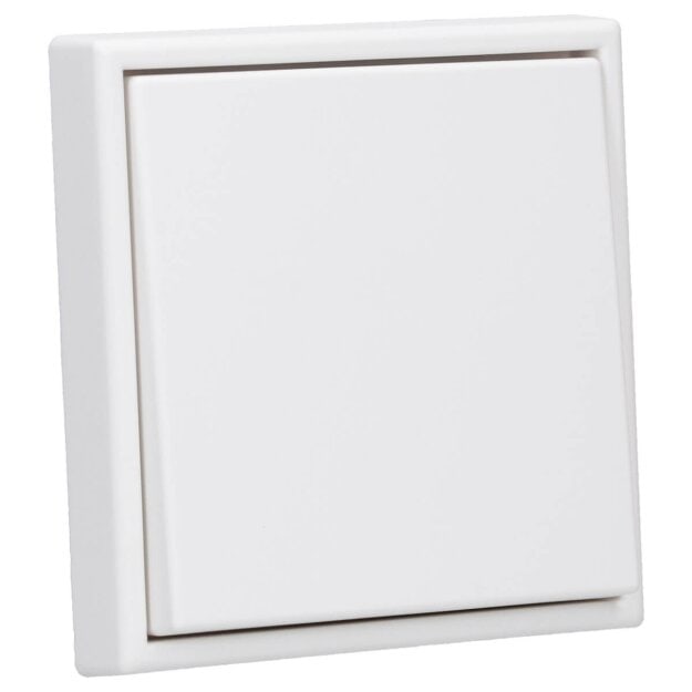 JUNG Serie LS Komplett-Set Schneeweiß Matt: 1710DE Tastdimmer Standard LED + LS1700WWM Steuertaste Standard + LS981WWM Rahmen 1fach