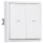 JUNG Serie LS Komplett-Set Schneeweiß Matt: 509VU Jalousie-Wippschalter + LS995PWWM Wippe f. Jalousie-Schalter/-Taster + LS981WWM Rahmen 1fach