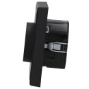 JUNG Serie LS Komplett-Set Graphitschwarz Matt: 1730DD Drehdimmer Standard LED + LS1740SWM Abdeckung mit Drehknopf + LS981SWM Rahmen 1fach