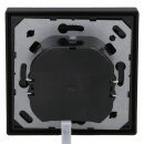 JUNG Serie LS Komplett-Set Graphitschwarz Matt: 1730DD Drehdimmer Standard LED + LS1740SWM Abdeckung mit Drehknopf + LS981SWM Rahmen 1fach