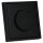 JUNG Serie LS Komplett-Set Graphitschwarz Matt: 1730DD Drehdimmer Standard LED + LS1740SWM Abdeckung mit Drehknopf + LS981SWM Rahmen 1fach