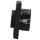 JUNG Serie LS Komplett-Set Graphitschwarz Matt: 1730DD Drehdimmer Standard LED + LS1740SWM Abdeckung mit Drehknopf + LS981SWM Rahmen 1fach