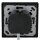 JUNG Serie LS Komplett-Set Graphitschwarz Matt: 1730DD Drehdimmer Standard LED + LS1740SWM Abdeckung mit Drehknopf + LS981SWM Rahmen 1fach