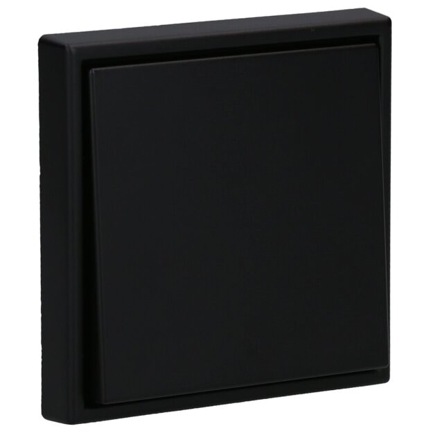 JUNG Serie LS Komplett-Set Graphitschwarz Matt: 1710DE Tastdimmer Standard LED + LS1700SWM Steuertaste Standard + LS981SWM Rahmen 1fach