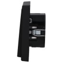 JUNG Serie LS Komplett-Set Graphitschwarz Matt: 1710DE Tastdimmer Standard LED + LS1700SWM Steuertaste Standard + LS981SWM Rahmen 1fach