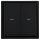 JUNG Serie LS Komplett-Set Graphitschwarz Matt: 539VU Jalousie-Wippschalter, Taster + LS995PSWM Wippe f. Jalousie-Schalter/-Taster + LS981SWM Rahmen 1fach