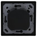 JUNG Serie LS Komplett-Set Graphitschwarz Matt: RTR230 Raumthermostat (Öffner) 230 V + LS1749BFSWM Abdeckung für Raumtemperaturregler + LS981SWM Rahmen 1fach