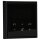 JUNG Serie LS Komplett-Set Graphitschwarz Matt: TRDLS1790SW Raumtemperaturregler mit Display Standard + LS981SWM Rahmen 1fach