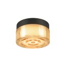 SLV 1008941 CYFT WAVE Wand- und Deckenaufbauleuchte 2700/3000/4000 K 6,5 W PHASE Schwarz / Amber