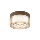 SLV 1008941 CYFT WAVE Wand- und Deckenaufbauleuchte 2700/3000/4000 K 6,5 W PHASE Schwarz / Amber
