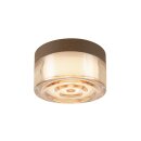 SLV 1008941 CYFT WAVE Wand- und Deckenaufbauleuchte 2700/3000/4000 K 6,5 W PHASE Schwarz / Amber