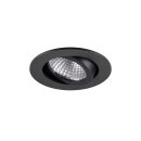 SLV 1009021 NEW TRIA® 68 Deckeneinbauleuchte PHASE AIRTIGHT rund 2700 K 7.5 W Schwarz