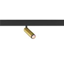 SLV 1009035 GRIP! S 48V Spot deep & recessed track zylindrisch 2000-3000K 9.8 Watt DALI Dim-to-Warm 29° Gold / Schwarz
