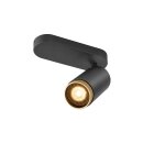 SLV 1009093 GRIP! L SPOT CL single QPAR51 Deckenaufbauleuchte zylindrisch 1 x max. 6 Watt Schwarz / Gold