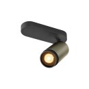 SLV 1009094 GRIP! L SPOT CL single QPAR51 Deckenaufbauleuchte zylindrisch 1 x max. 6 Watt Bronze / Schwarz
