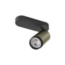 SLV 1009094 GRIP! L SPOT CL single QPAR51 Deckenaufbauleuchte zylindrisch 1 x max. 6 Watt Bronze / Schwarz