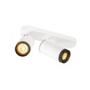 SLV 1009096 GRIP! L SPOT CL double QPAR51 Deckenaufbauleuchte zylindrisch 2 x max. 6 Watt Weiß /schwarz