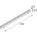 SLV 1009108 GALEN PRO 120 Wandaufbauleuchte 3000 K 40 W DALI 2 Touch 54° Anthrazit