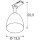 SLV 1009139 PARA CONE 14 3 Phasen System Leuchte GU10 Aluminium