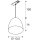 SLV 1009140 PARA CONE 14 Pendelleuchte für 1 Phasen System GU10 Aluminium