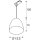 SLV 1009141 PARA CONE 14 Pendelleuchte für 3 Phasen System GU10 Aluminium