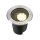 SLV 1009168 DASAR® L Bodeneinbauleuchte asymmetrisch 3000K 70°/40° IP65/IP67 rund Edelstahl / Schwarz