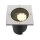 SLV 1009169 DASAR® L Bodeneinbauleuchte asymmetrisch 3000K 70°/40° IP65/IP67 quadratisch Edelstahl / Schwarz