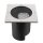 SLV 1009169 DASAR® L Bodeneinbauleuchte asymmetrisch 3000K 70°/40° IP65/IP67 quadratisch Edelstahl / Schwarz