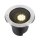 SLV 1009170 DASAR® XL Bodeneinbauleuchte asymmetrisch 3000K 70°/40° IP65/IP67 rund Edelstahl / Schwarz