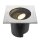 SLV 1009171 DASAR® XL Bodeneinbauleuchte asymmetrisch 3000K 70°/40° IP65/IP67 quadratisch Edelstahl / Schwarz