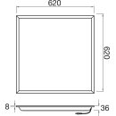 SLV 1010109 PANEL P 625 45 840 WB UGR19 ML WH