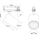 SLV 1010610 LED-Stromschinenestrahler TACKSPOT P 3PH. 34 940 VWB ML 60° WH