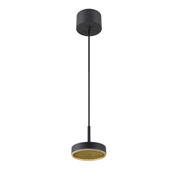 SLV 1009014 GRIP! FLAT Pendelleuchte PHASE 2700/3000 K Schwarz / Gold