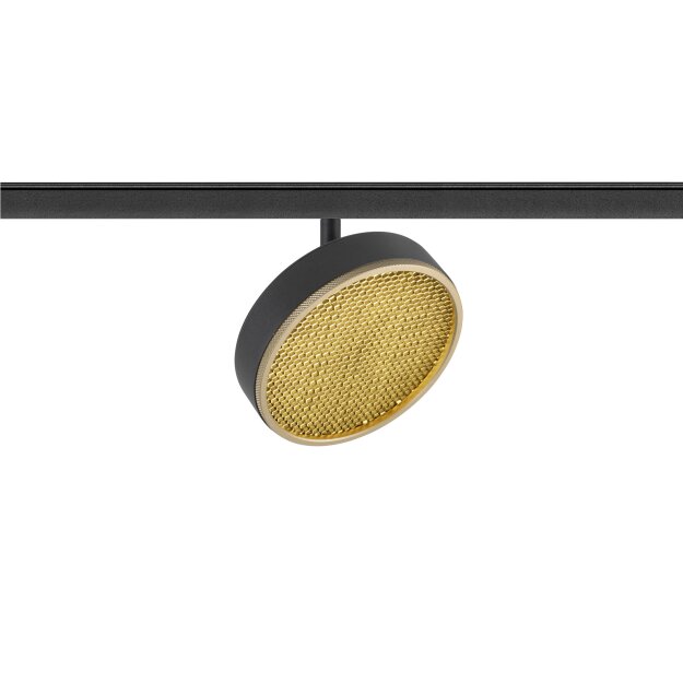 SLV 1009016 GRIP! FLAT 48V Spot DALI rund 2700/3000 K 14.5 W Schwarz / Gold